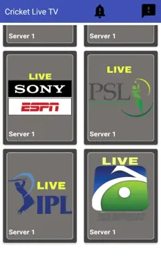 Cricket Live TV android App screenshot 1